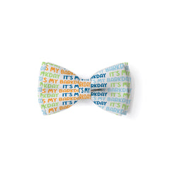 Blue Barkday - Double Layered Bow Tie