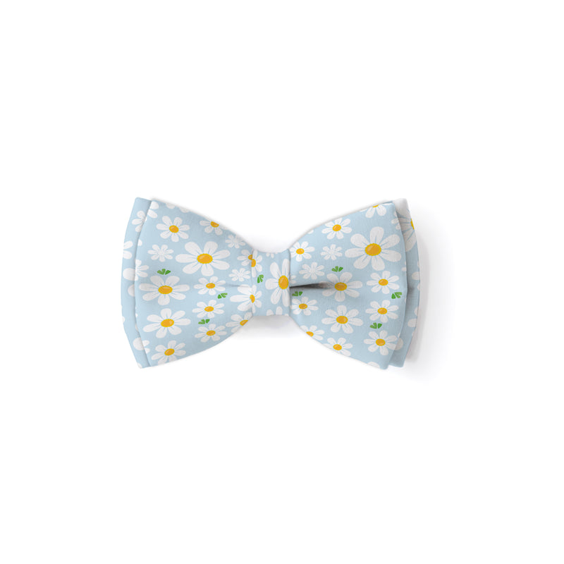 Blue Daisies - Double Layered Bow Tie