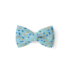 Blue Sprinkles - Double Layered Bow Tie