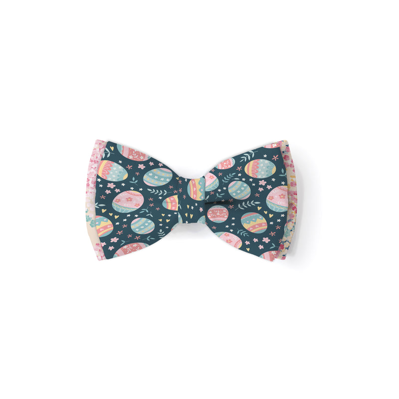 Colorful Easter Eggs - Double Layered Bow Tie