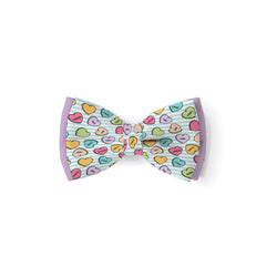 Conversation Hearts Multi - Double Layered Bow Tie