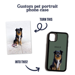 Custom Pet Portrait Phone Case - iPhone