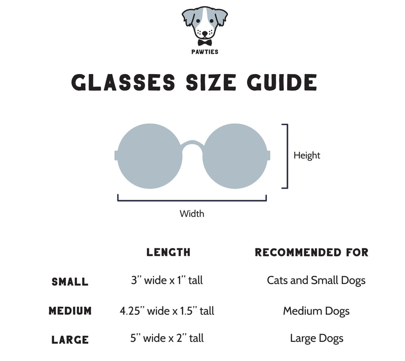 Dog and Cat Glasses - Black Lenses