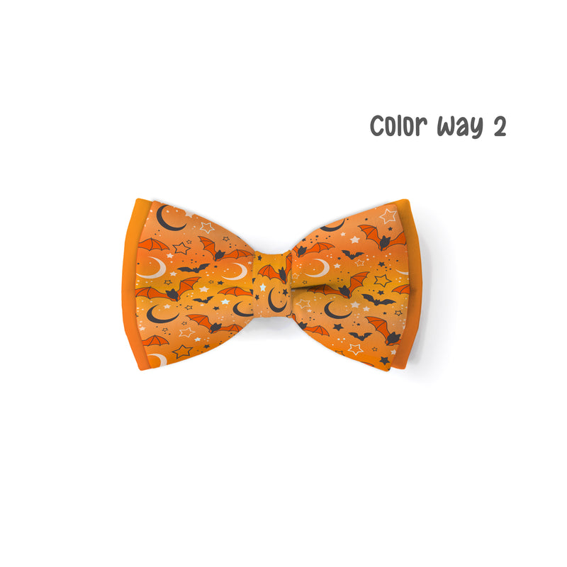 Haunted House - Double Layered Dog Bow Tie