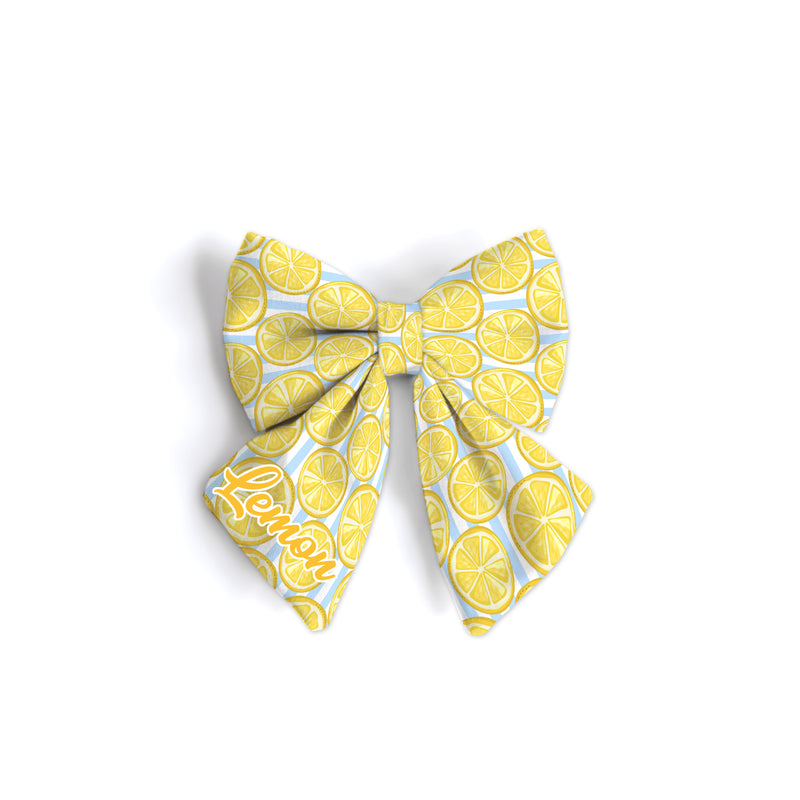 Lemons - Dog Sailor Bow