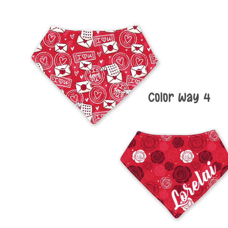 Love Letters - Cozy Winter Curved Neck Dog Bandana