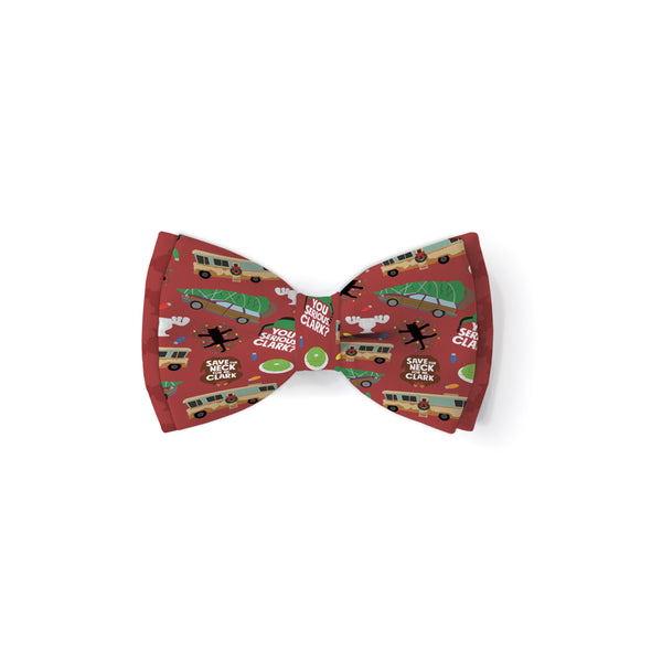 Christmas Vacation - Double Layered Dog Bow Tie