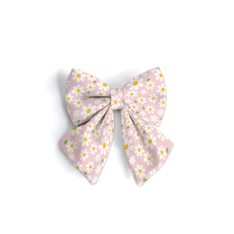 Pink Daisies - Sailor Bow