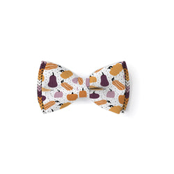 Pumpkins and Sweaters Purple - Double Layered Bow Tie
