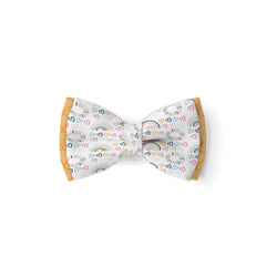 Rainbows and Hearts - Double Layered Bow Tie