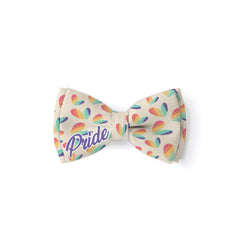 Retro Pride Large Hearts - Double Layered Bow Tie