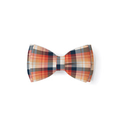 Spiced Latte Plaid - Double Layered Bow Tie
