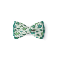 St Patrick's Day Clovers - Double Layered Bow Tie