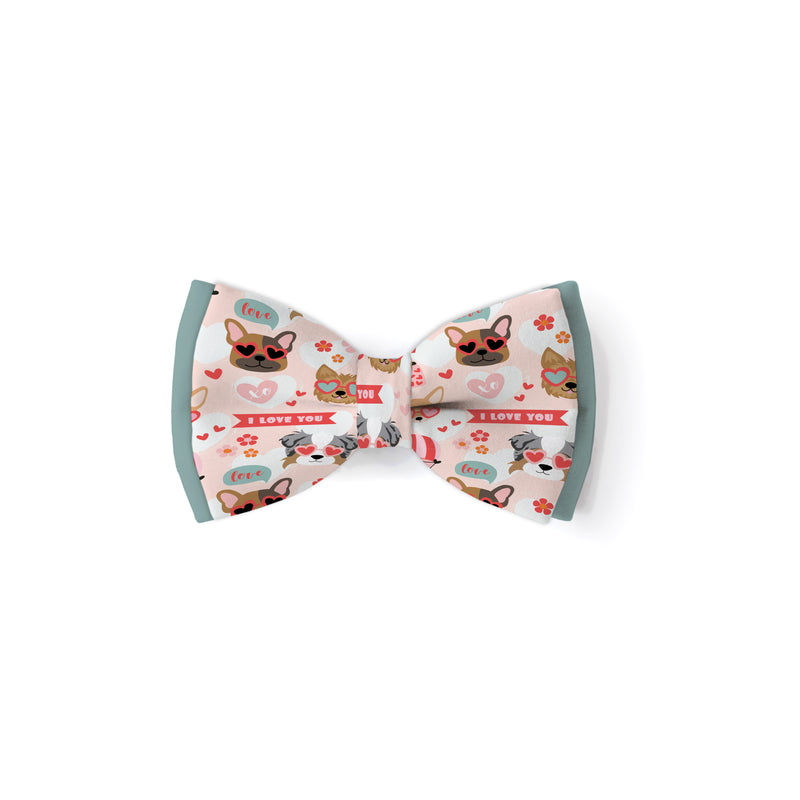 Valentine's Dogs - Double Layered Dog Bow Tie