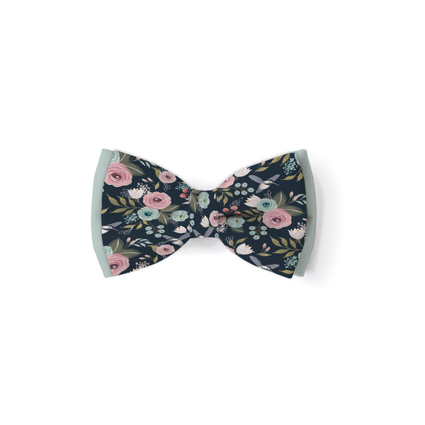 Dark Roses - Double Layered Dog Bow Tie