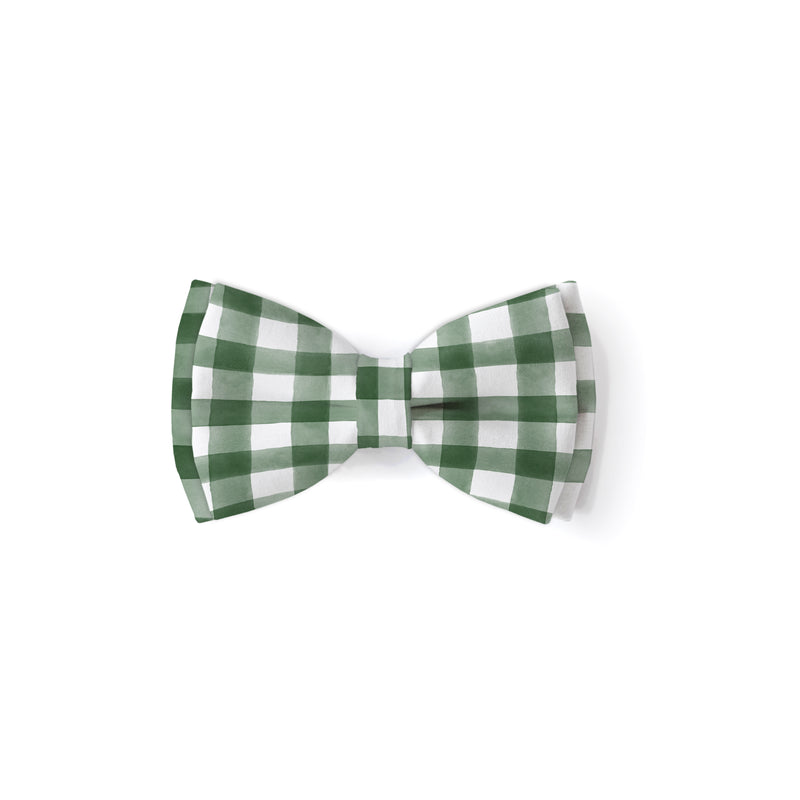 Woodland Creatures Plaid - Double Layered Bow Tie